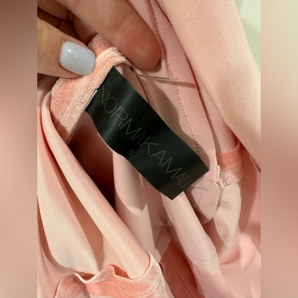 Norma Kamali Pink Velvet Strapless Dress - Picture 8 of 12